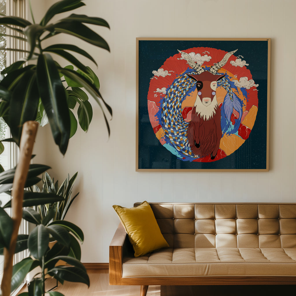 Capricorn Zodiac- Fine Art Poster