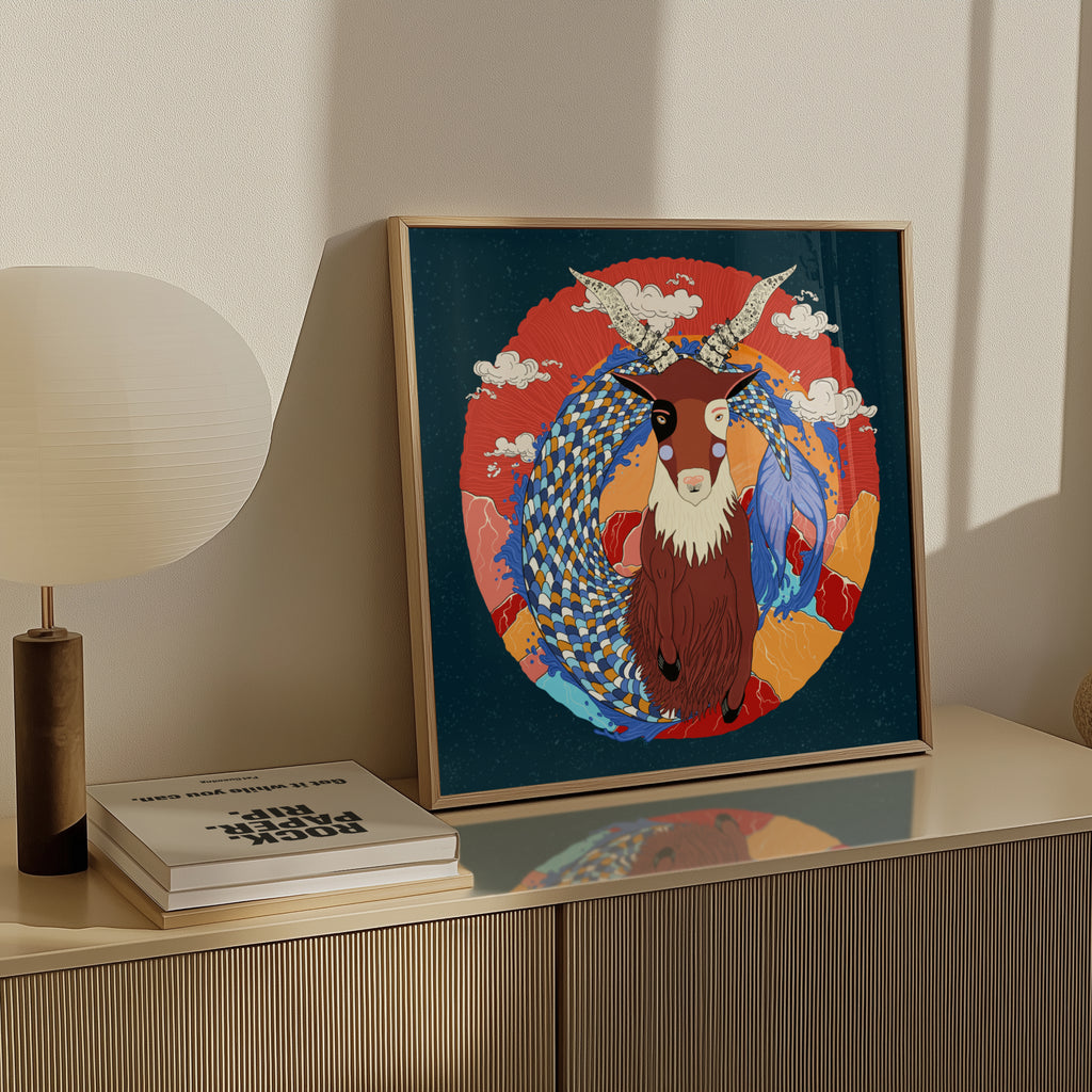 Capricorn Zodiac- Fine Art Poster