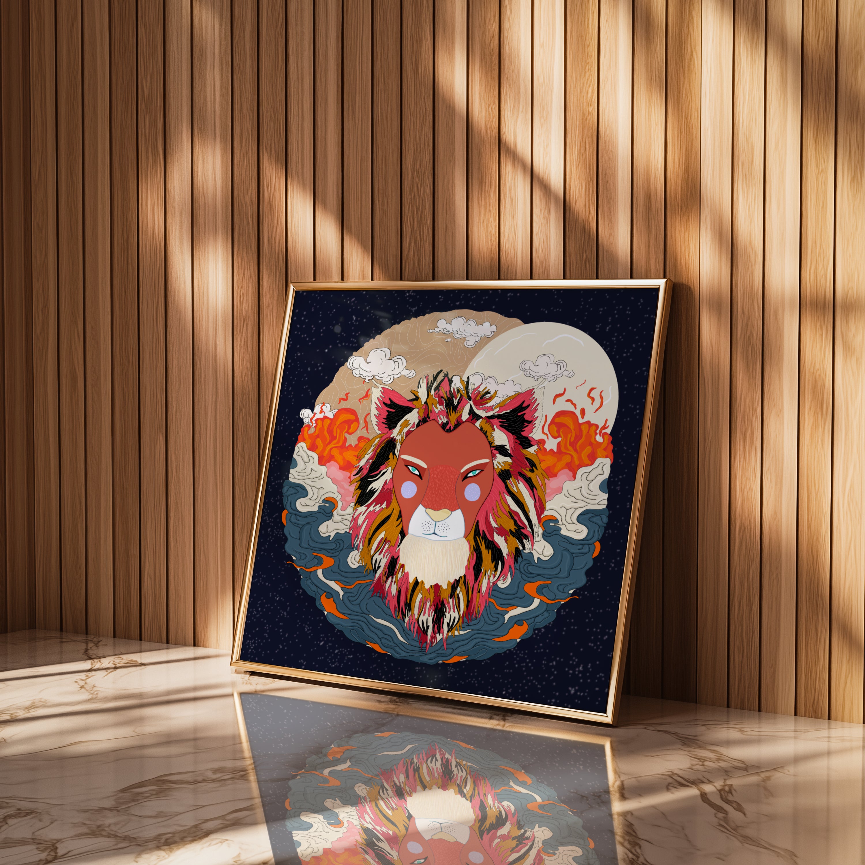 Leo Zodiac- Fine Art Poster