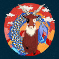 Capricorn Zodiac- Fine Art Poster