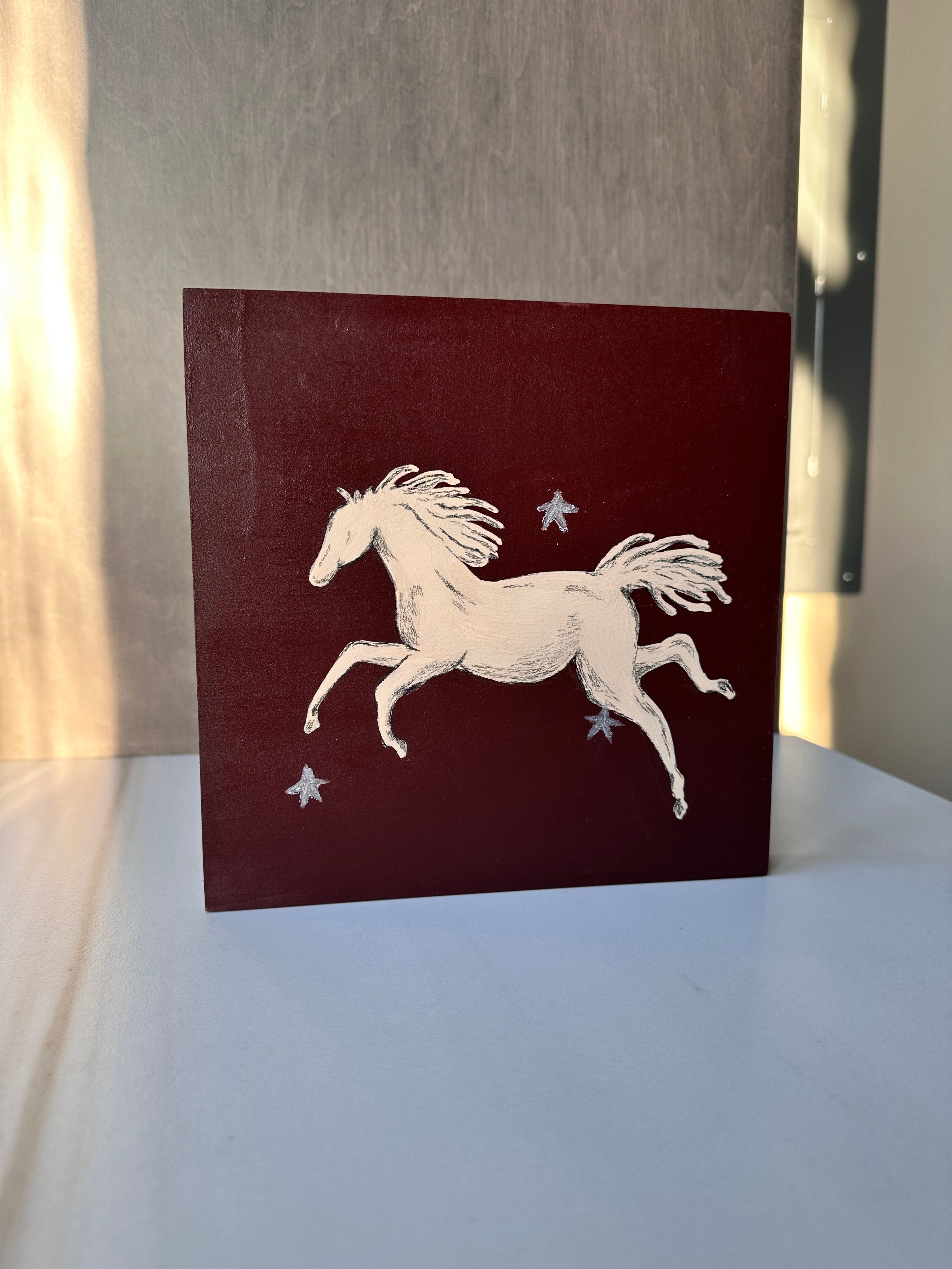 The Calm · Original Horse Painting on Wood | Wild Hearts Collection