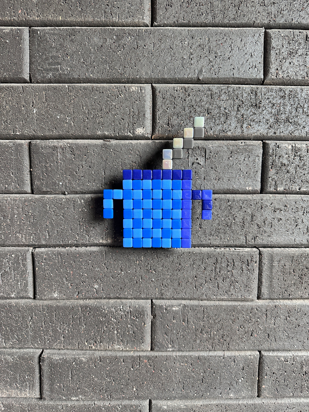 Mate Metal Azul- Mosaic Art