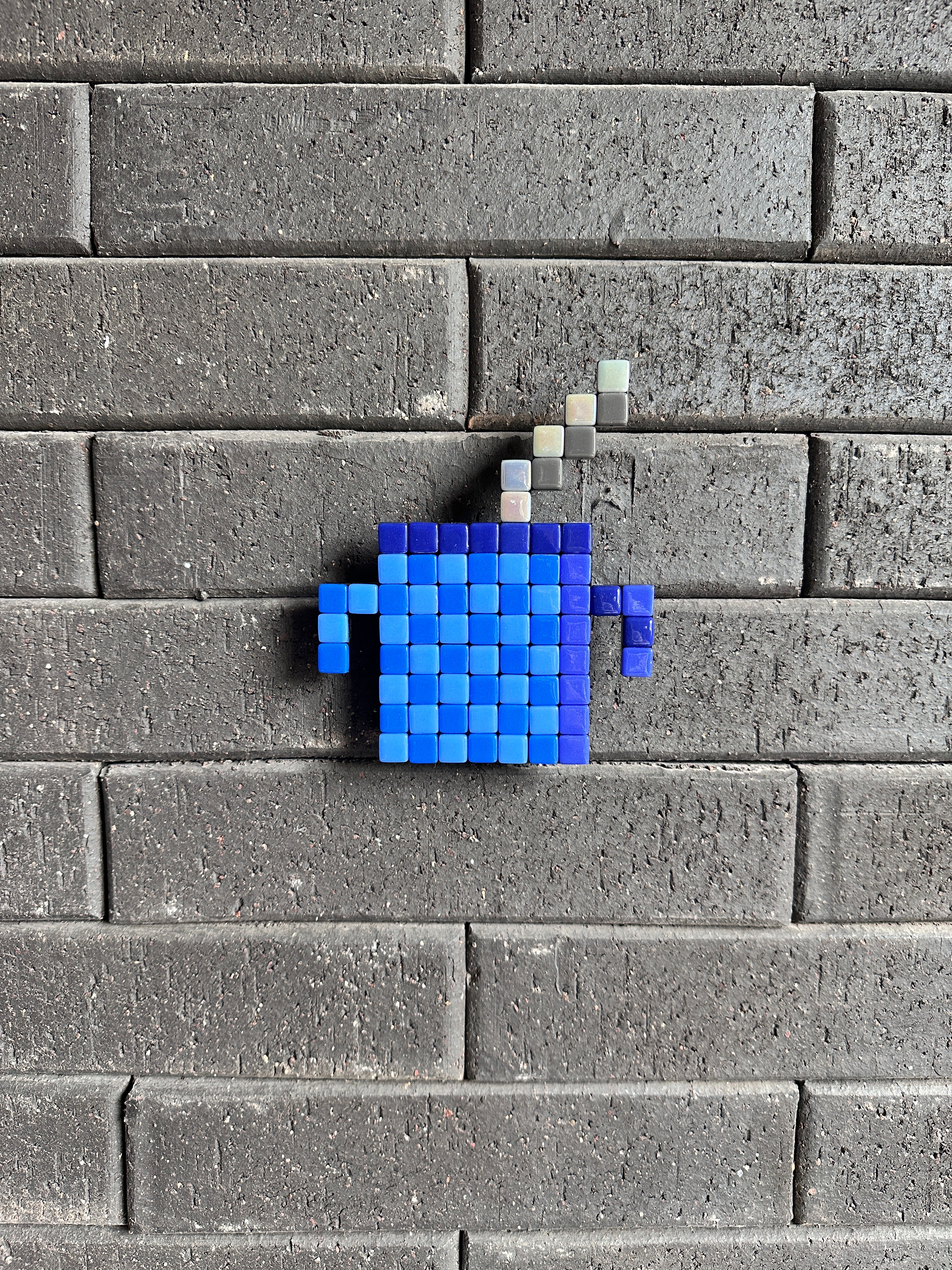 Mate Metal Azul- Mosaic Art