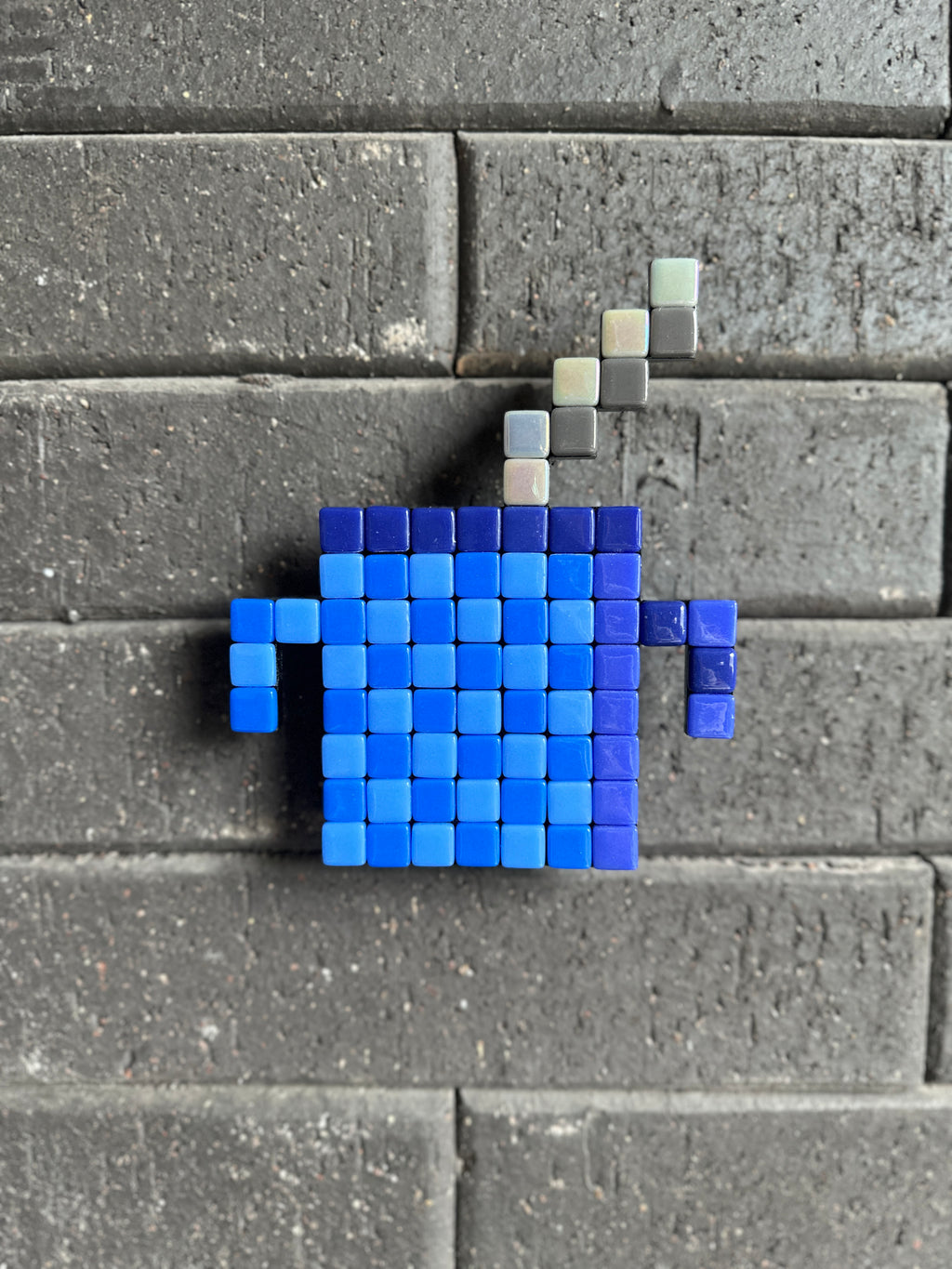 Mate Metal Azul- Mosaic Art