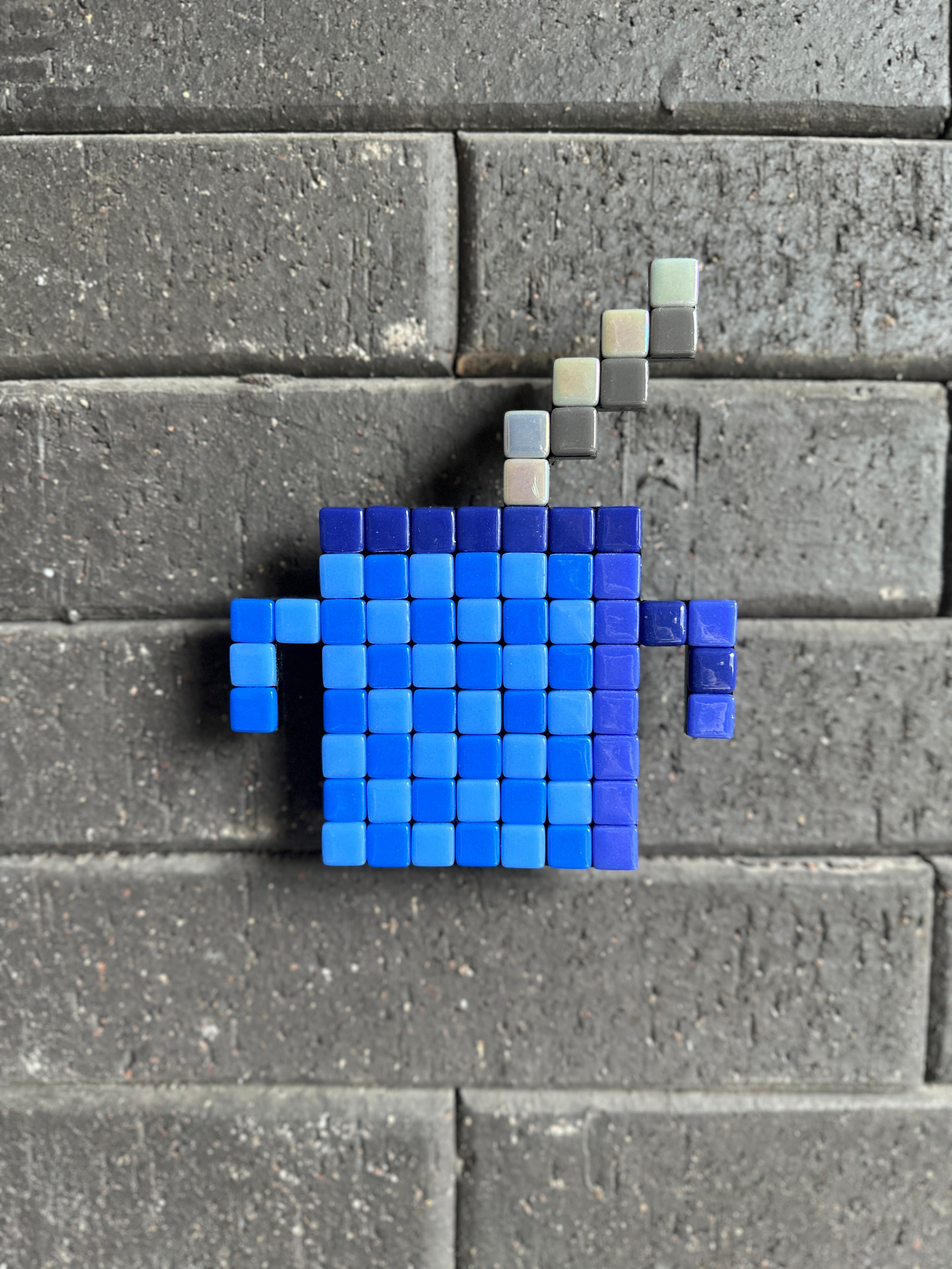 Mate Metal Azul- Mosaic Art