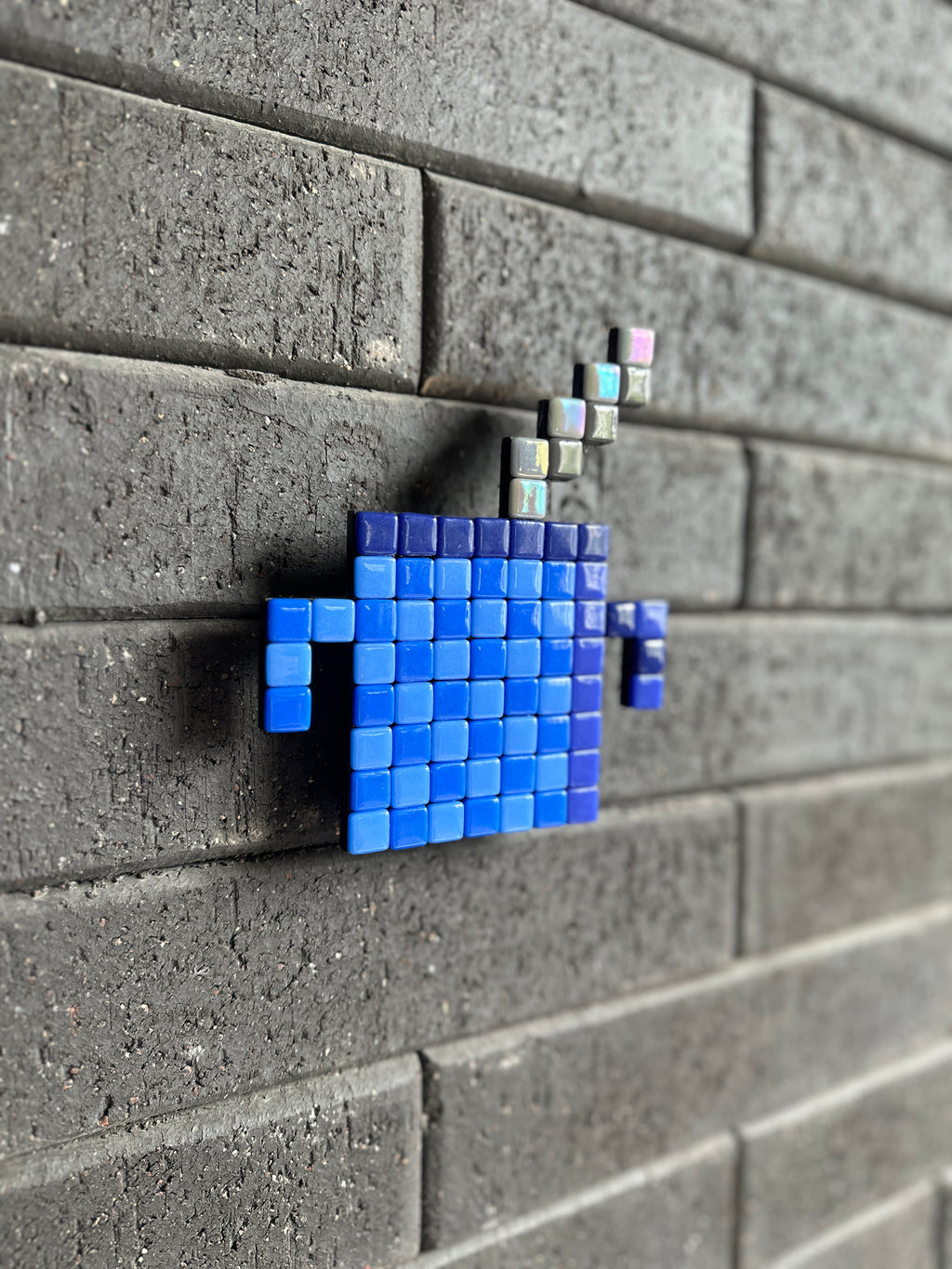 Mate Metal Azul- Mosaic Art