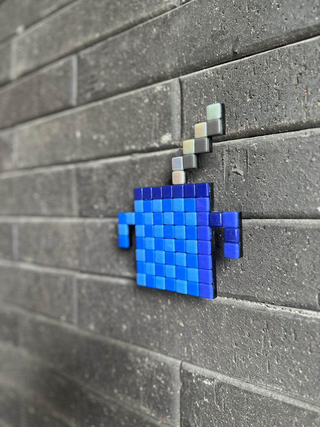 Mate Metal Azul- Mosaic Art