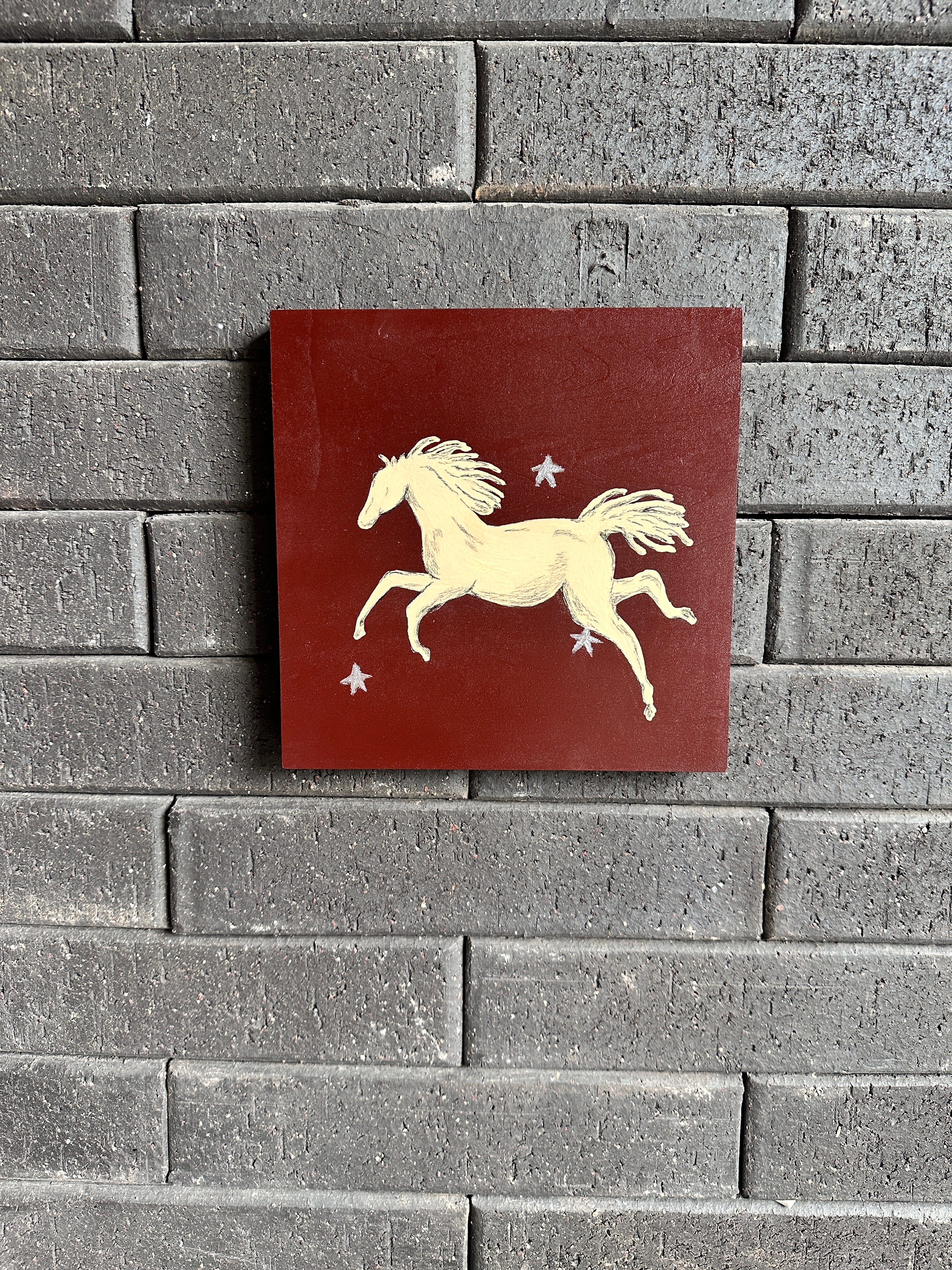 The Calm · Original Horse Painting on Wood | Wild Hearts Collection