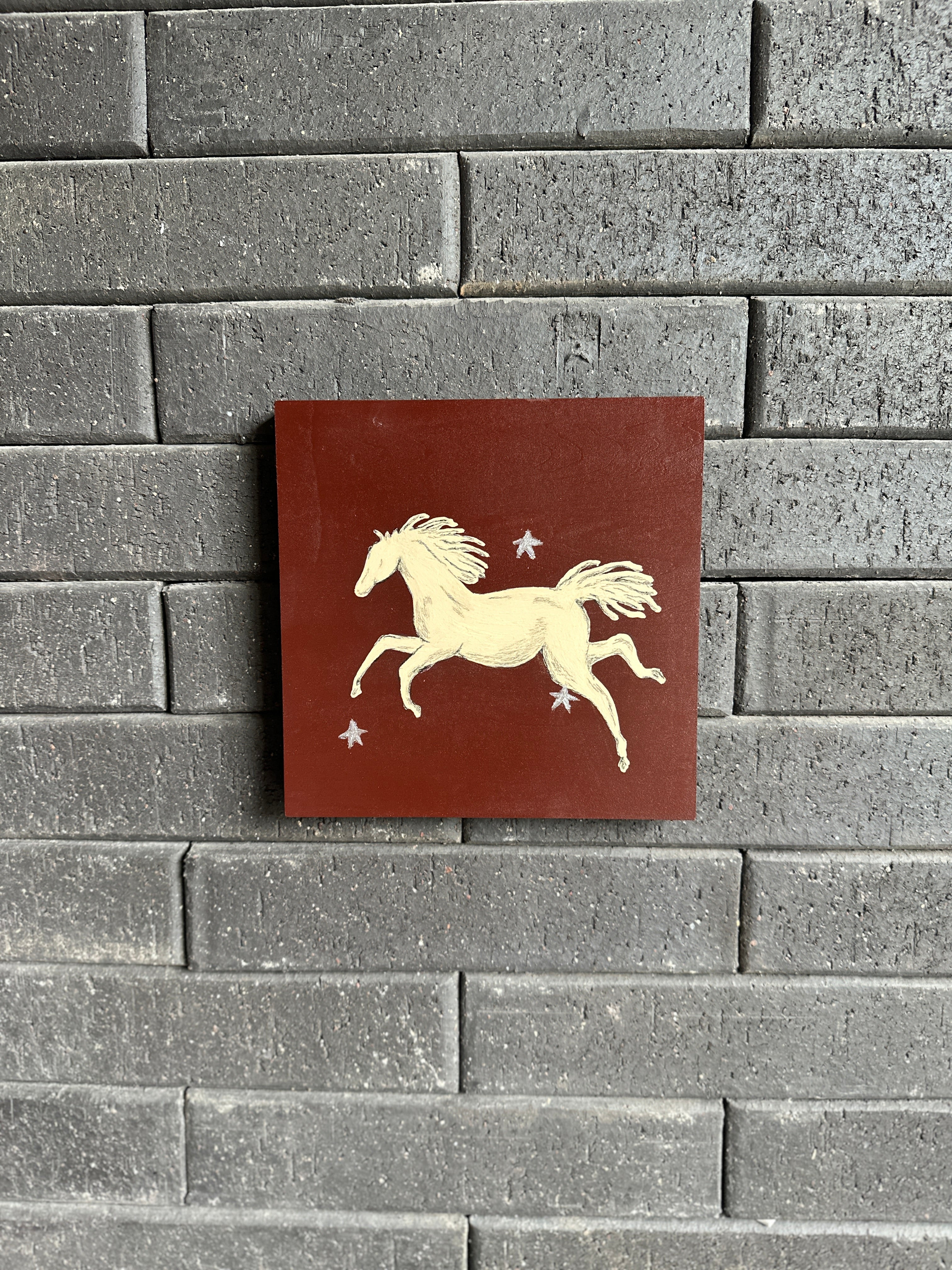 The Calm · Original Horse Painting on Wood | Wild Hearts Collection