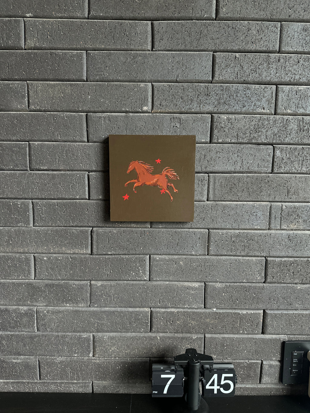 The Earth · Original Horse Painting on Wood | Wild Hearts Collection