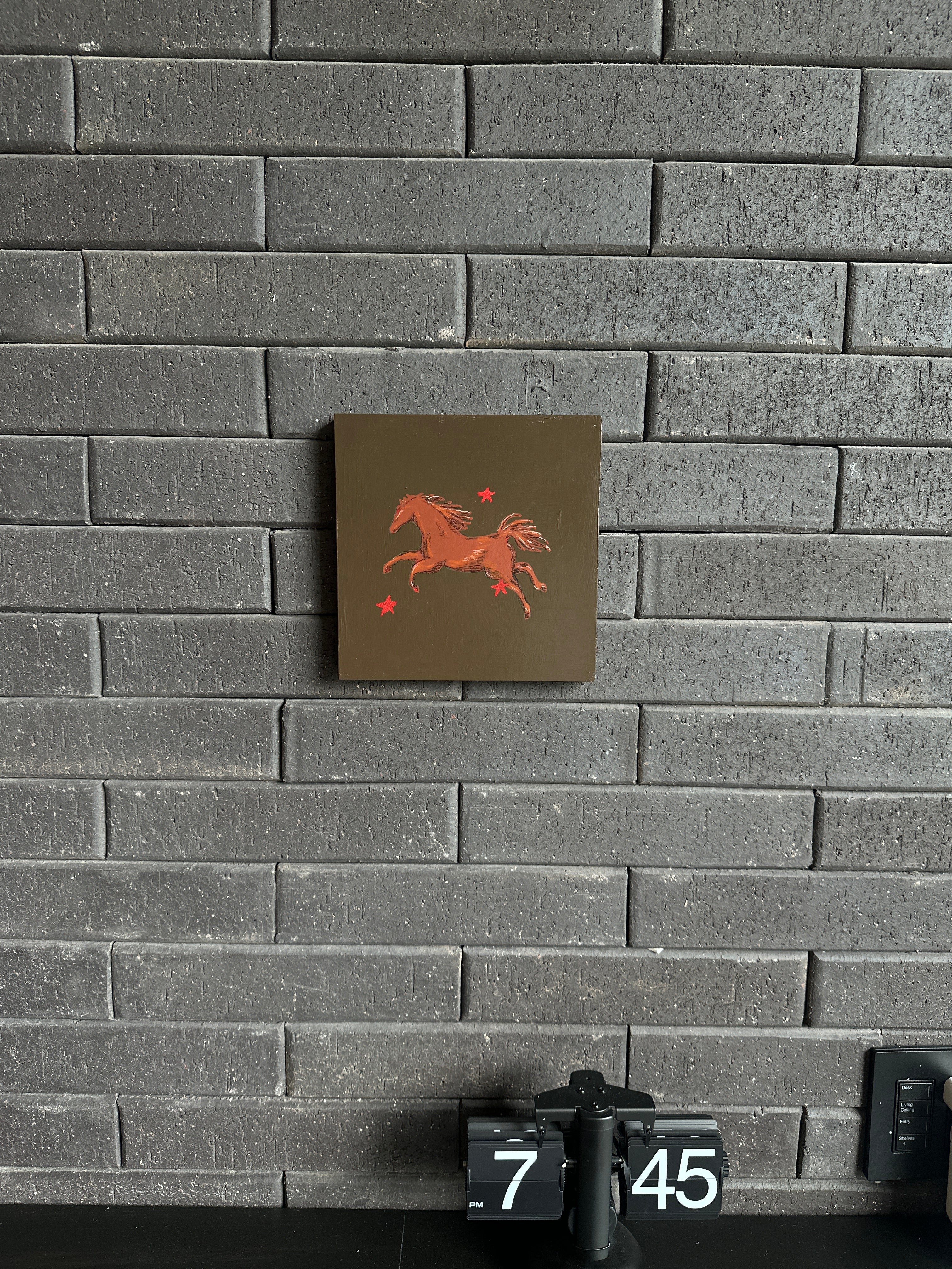 The Earth · Original Horse Painting on Wood | Wild Hearts Collection