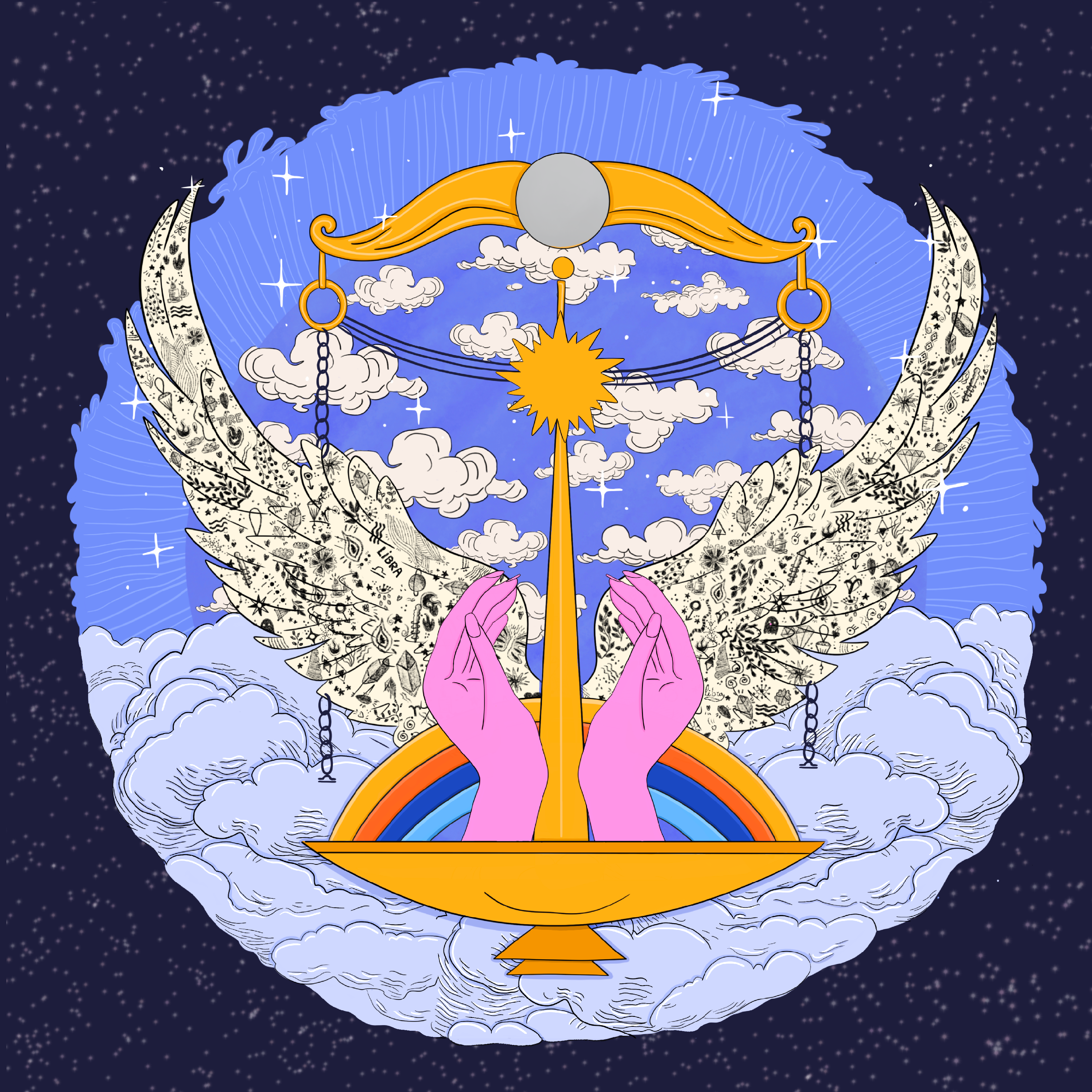 Libra Zodiac- Fine Art Poster