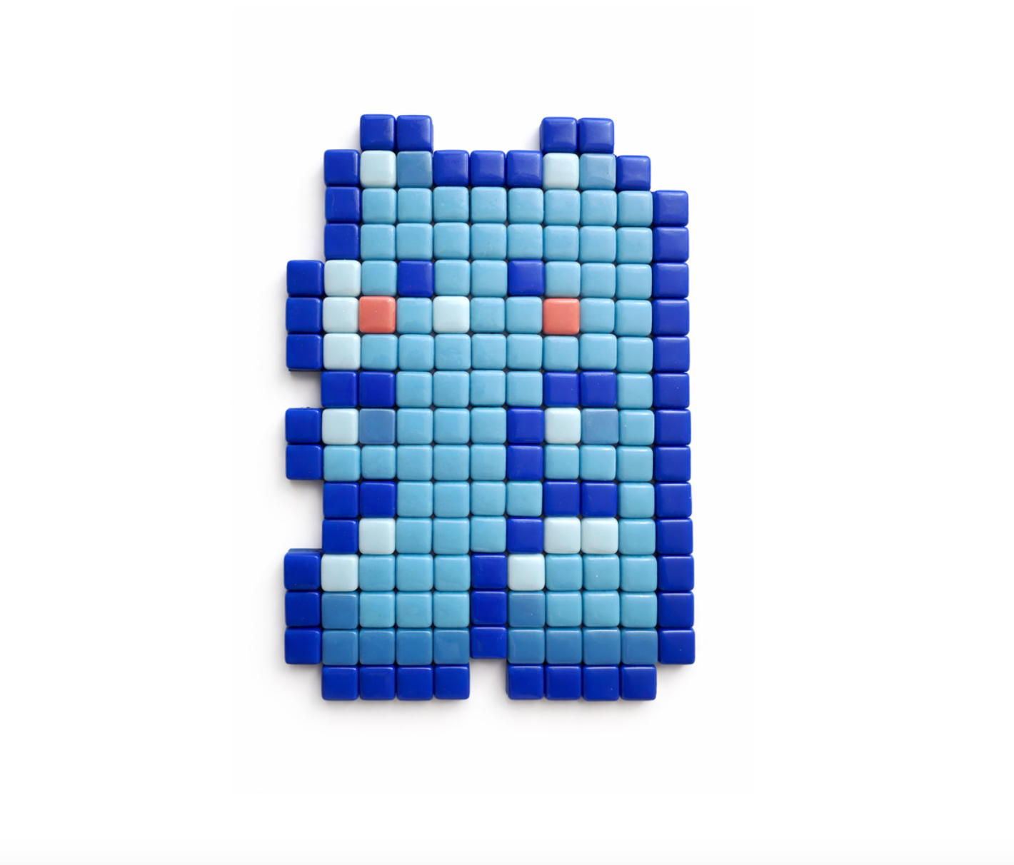 Cotton Blue Gummy Bear · Original Pixel Art Mosaic Wall Decor