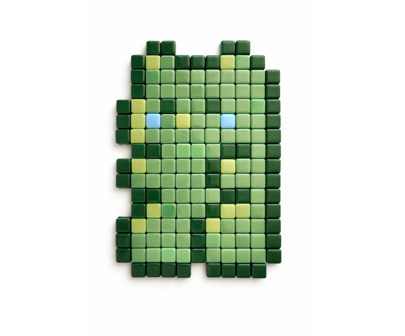 Green Apple Gummy Bear · Original Pixel Art Mosaic Wall Decor