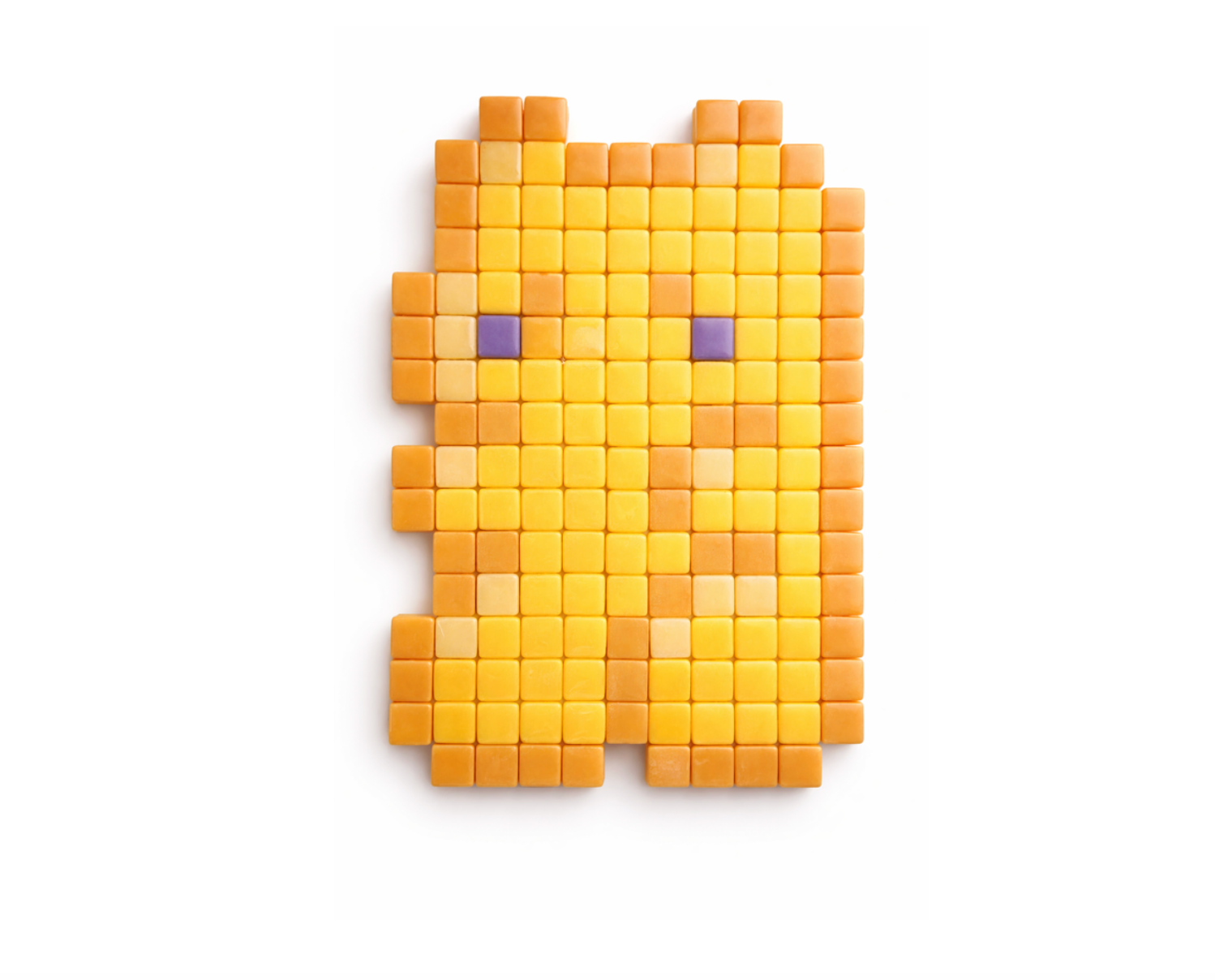 Lemon Gummy Bear · Original Pixel Art Mosaic Wall Decor