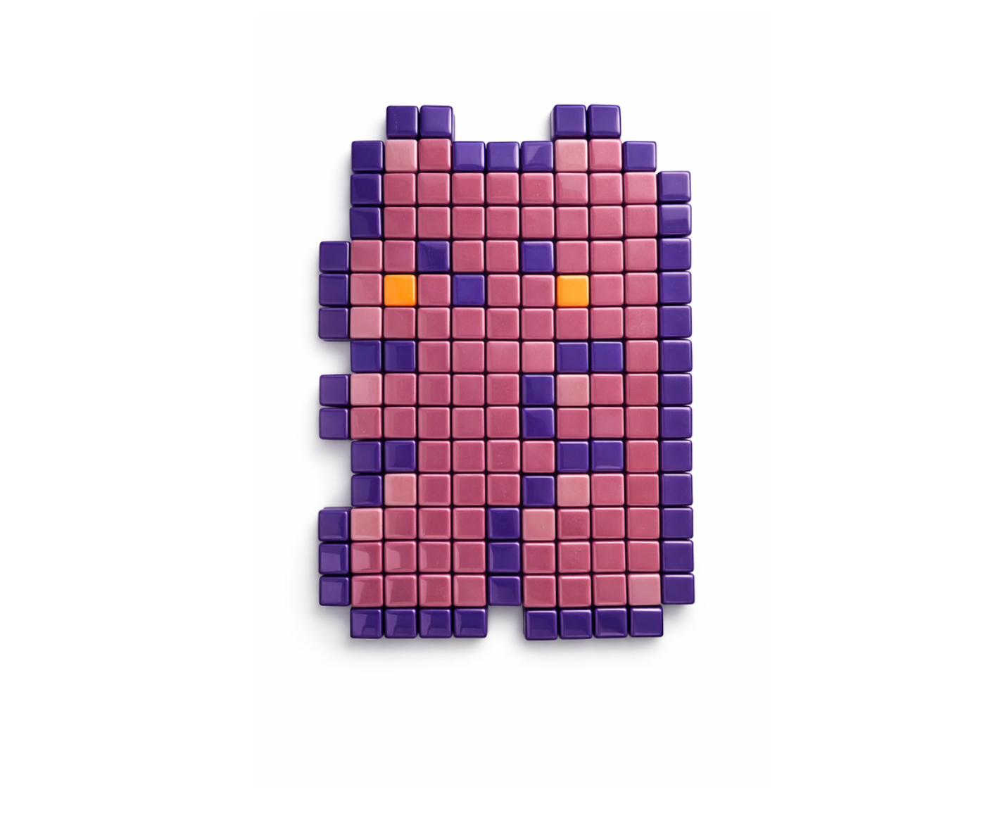 Grape Gummy Bear · Original Pixel Art Mosaic Wall Decor