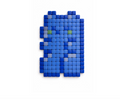 Blueberry Gummy Bear · Original Pixel Art Mosaic Wall Decor