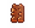 Cocoa Gummy Bear · Original Pixel Art Mosaic Wall Decor