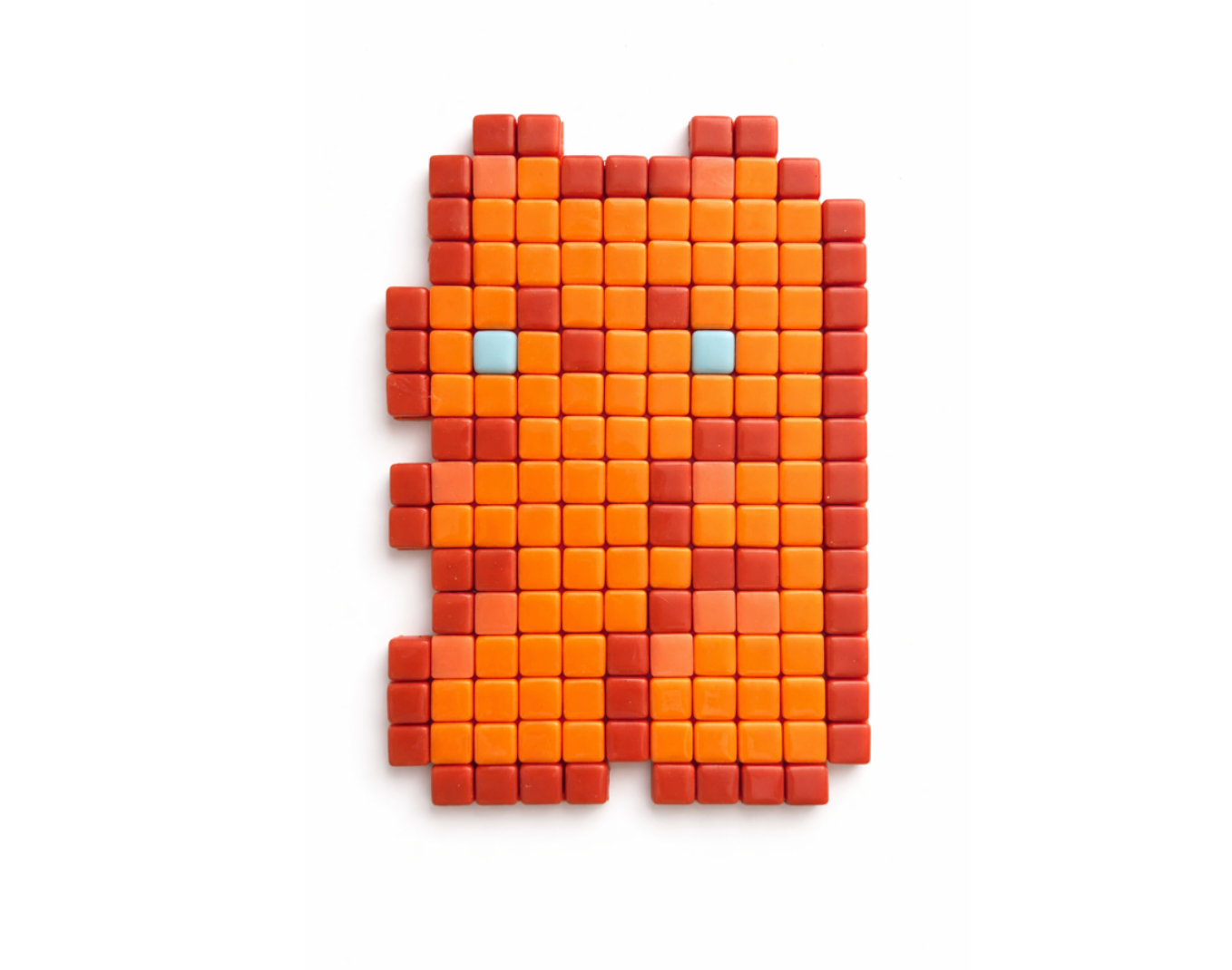 Peach Gummy Bear · Original Pixel Art Mosaic Wall Decor