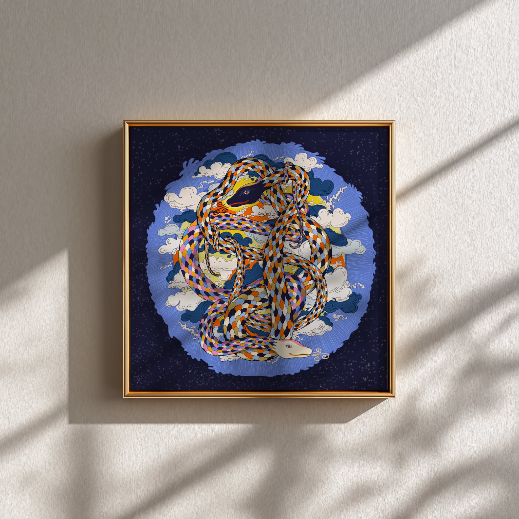 Gemini Zodiac- Fine Art Poster