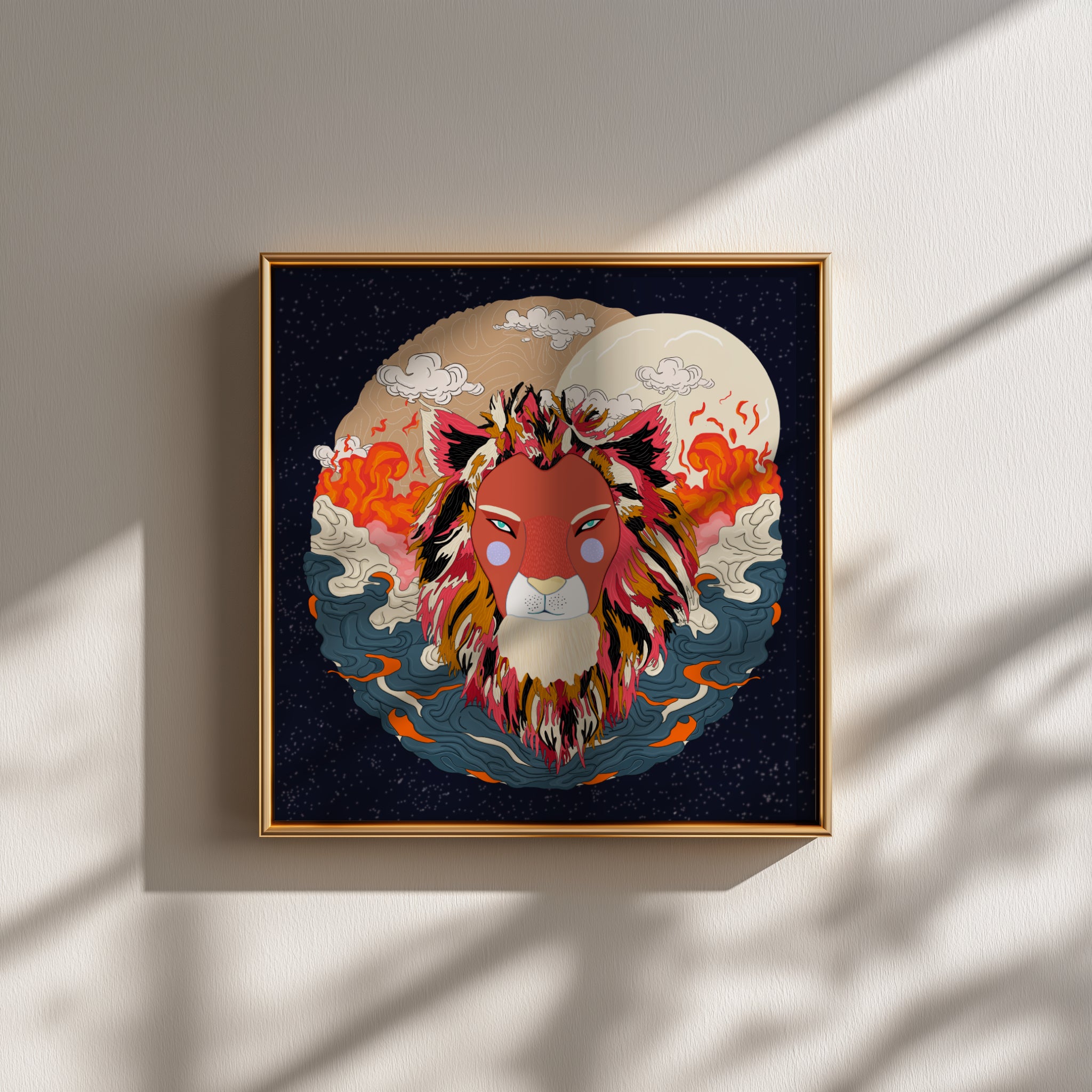 Leo Zodiac- Fine Art Poster
